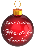 Carte traiteur fêtes de fin d'année