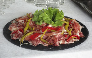 assiette de jambon serrano